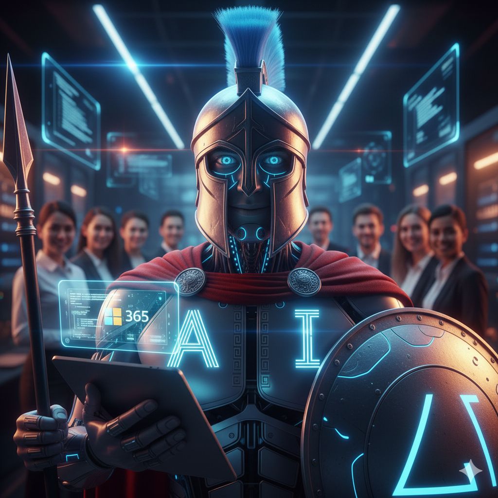 Photo created using AI to show a digital Spartan