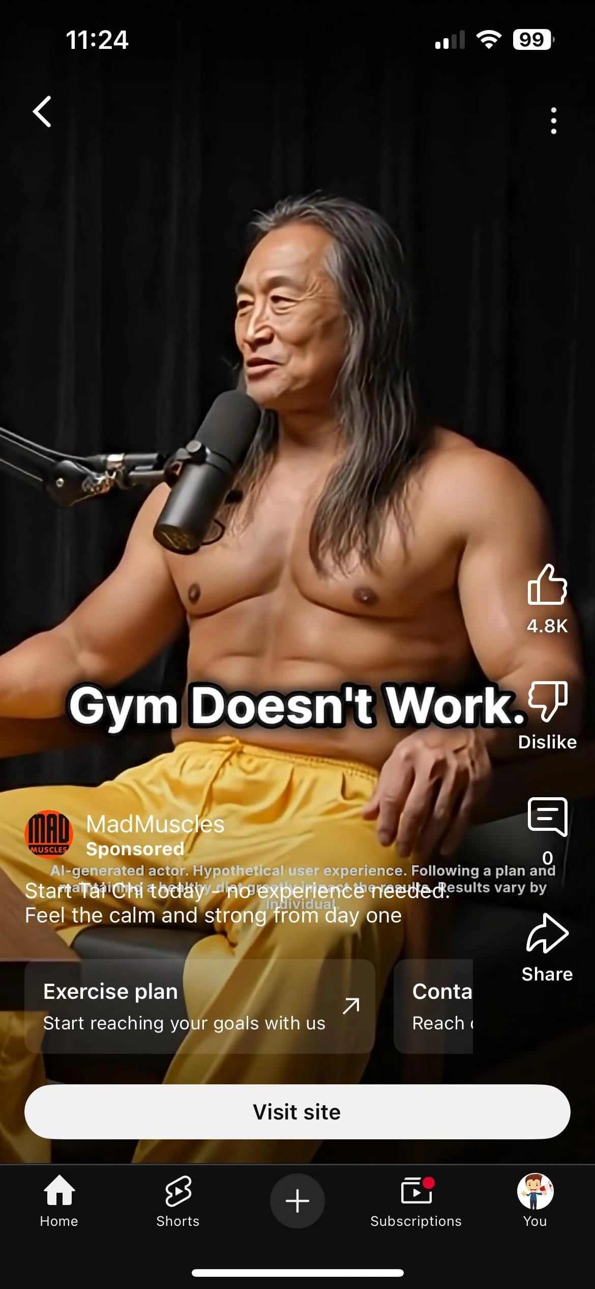 AI-generated Tai-chi master